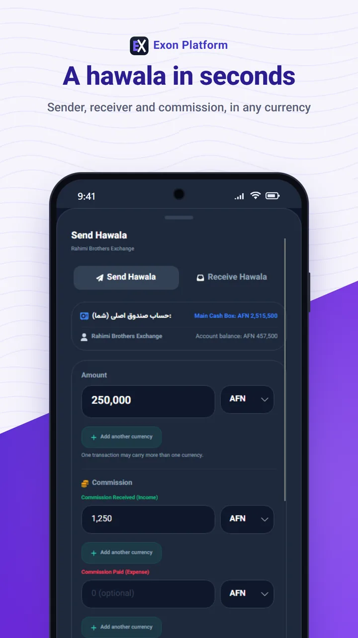 Exon Platform: a hawala in seconds